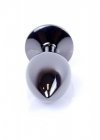 Korek analny z kryształem Jewellery Dark Silver PLUG- Dark Blue