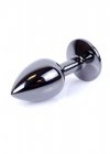Korek analny z kryształem Jewellery Dark Silver PLUG- Green