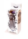 Szary korek analny z diamentem Jewellery Dark Silver BUTT PLUG- Purple