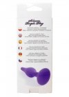 Silikonowy spiczasty korek analny Silicone Plug Purple DUŻY