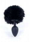 Korek analny ogonek króliczka Jewellery Silicon PLUG - Bunny Tail - Black