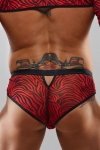 Męskie majtki brazyliany chippendales błyszczące - XL