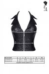 Bielizna - Brludmila001  top czarny rozmiar XXL