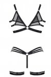 Bielizna LadyX Adora M  - biustonosz, stringi, podwiązki