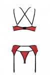 Bielizna Magnolia set red S/M