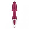 Wibrator z masażerem łechtaczki Satisfyer Embrace me bordowy