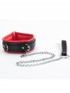 Czerwona sex obroża + smycz do BDSM