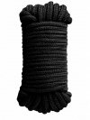 Black bondage rope 10m