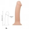 Dildo analne na przyssawce stymulator cielisty 20 cm