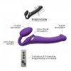 Vibrating Strapon - M - purple