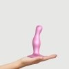 Dildo korek analny na przyssawce różowy 12,5 cm