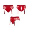 Strapon Harness Lingerie Diva - L - red