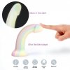 Nietuzinkowy penis dildo o mieniących się kolorach  15 cm