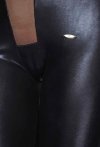 Błyszczący bodystocking z siatką Molina L/XL