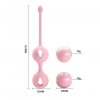 Podwójne kulki gejszy Pretty Love Kegel Tighten Up Ii różowe