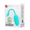 Prązkowane jajeczko wibrujące Pretty Love Kirk Egg zielone