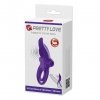 Wibrujący pierścień erekcyjny z masażerem Pretty Love Vibrant Penis Ring fiolet