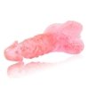 Żelowy penis dildo z przyssawką różowy 