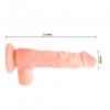 Wibrator na przyssawce jak prawdziwy penis 21,5 cm
