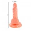 Rotacyjne dildo wibrujące do punktu g z pilotem Baile 14,5 cm