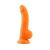 Dildo do pochwy i anala Carl.L pomarańczowy 22cm