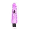 Żelowy wibrator jak prawdziwy penis fioletowy 23 cm