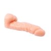 Realistyczne dildo cyber skóra żylaste z jądrami 18 cm