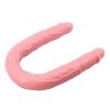 Podwójne żelowe dildo waginalno analne 51 cm