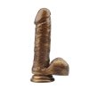 Elastyczny penis dildo na przyssawce 19,5 cm