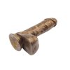 Elastyczny penis dildo na przyssawce 19,5 cm