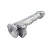 Elastyczny penis dildo na przyssawce 19 cm