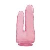Analno waginalne dildo na przyssawce 20 cm