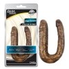 Podwójne realistyczne dildo analno waginalne złote 17 cm 