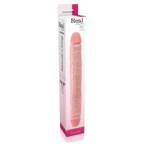 Dildo realistycze z żyłami do podwójnej penetracji 34 cm