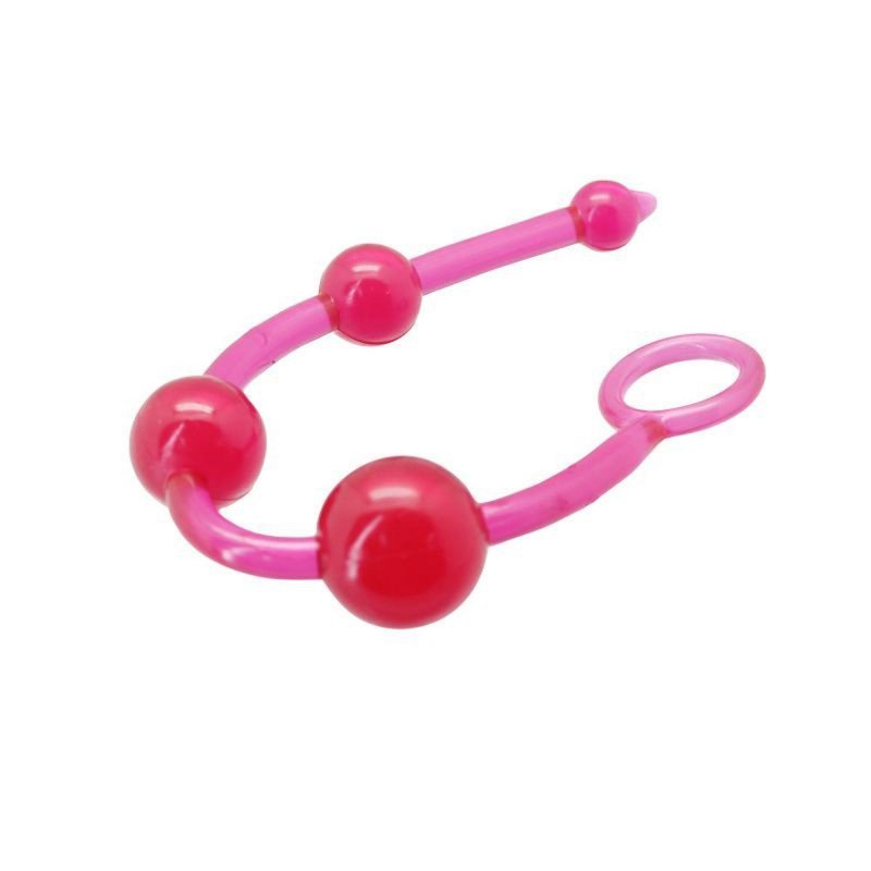 Kulki analne sonda stymulator odbytu różowy 20 cm