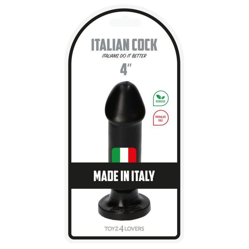 Dildo analne korek na przyssawce czarny 10 cm
