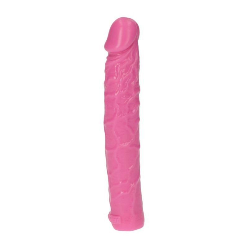 Realistyczne żylaste dildo analne różowe 16,5 cm
