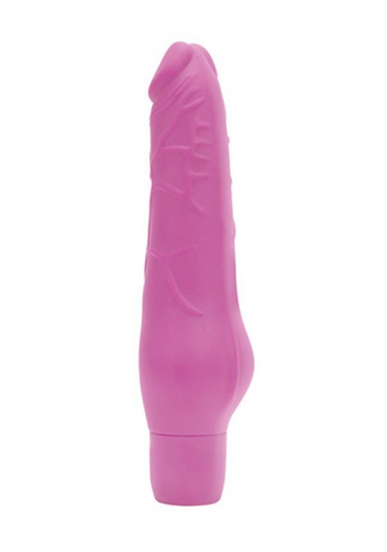 Realistyczny żylasty wibrator jak prawdziwy penis róż 19,5 cm