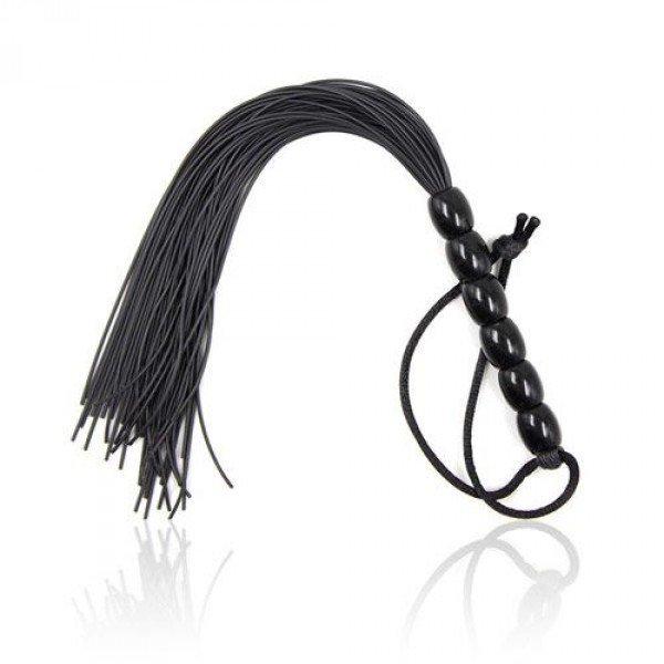 Pejcz Frusta a frange Several Flogger black