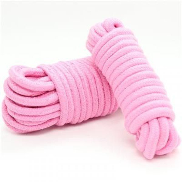 Wiązania cotton rope 10m pink