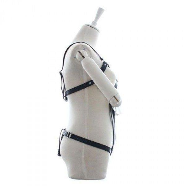 Harness damski z otworem na pochwie uprząż