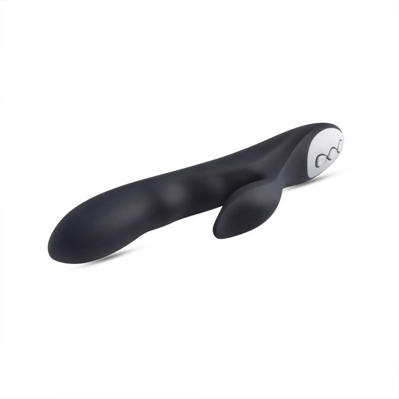 Vibratore g-spot e stimolatore clitorideo black