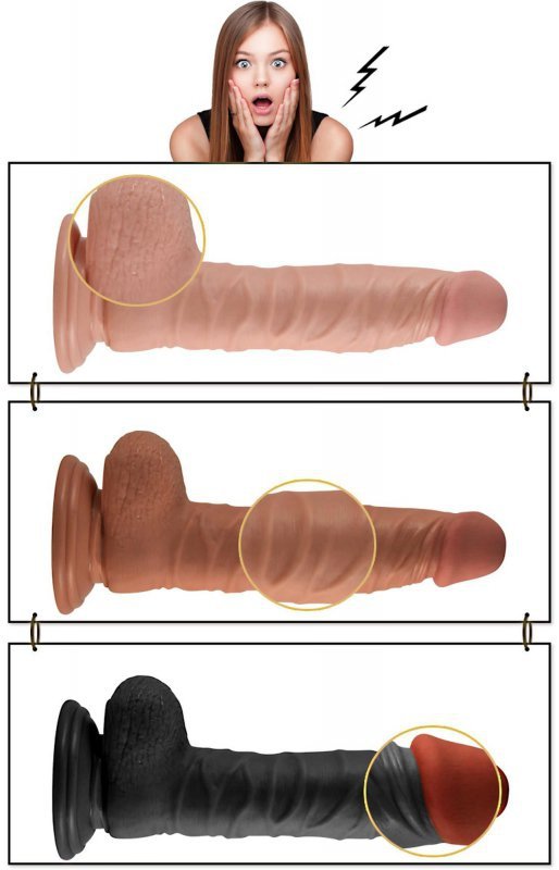 Dildo wibrator Real Extreme Vibrating Dildo Flesh 21cm
