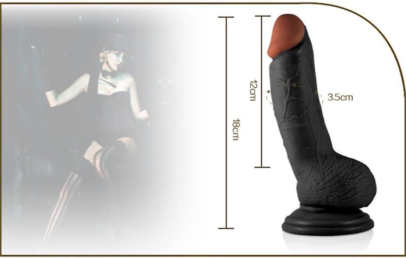 Penis dildo na przyssawce mega realistyczne Lovetoy17,8 cm