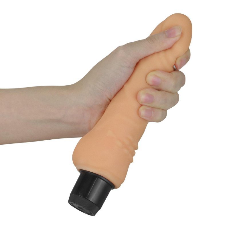 Wibrator dildo cyberskóra Xtreme Feel Cyberskin Vibrator 19cm