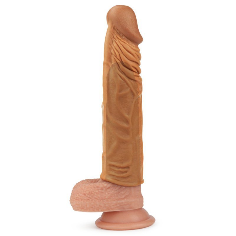 Przedłużka penisa Pleasure X Tender Penis Sleeve Brown +5cm