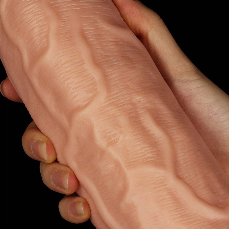 Krzywe żylaste dildo na pryssawce Lovetoy 24 cm