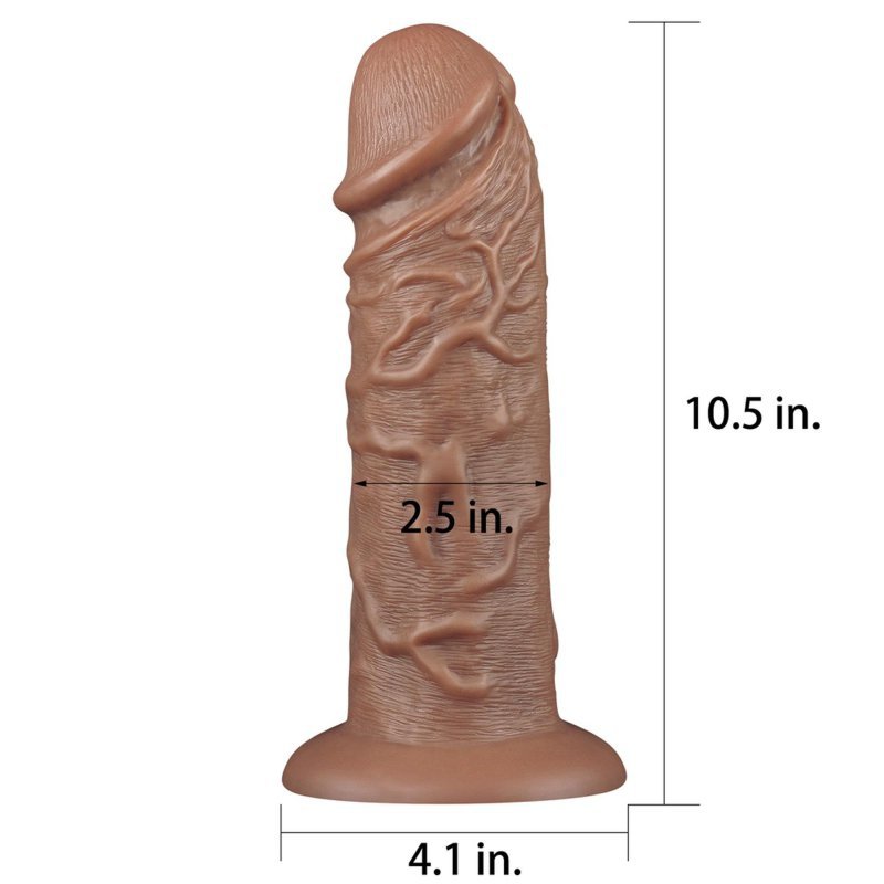 Realistyczne żylaste dildo na pryssawce Lovetoy 26,7 cm