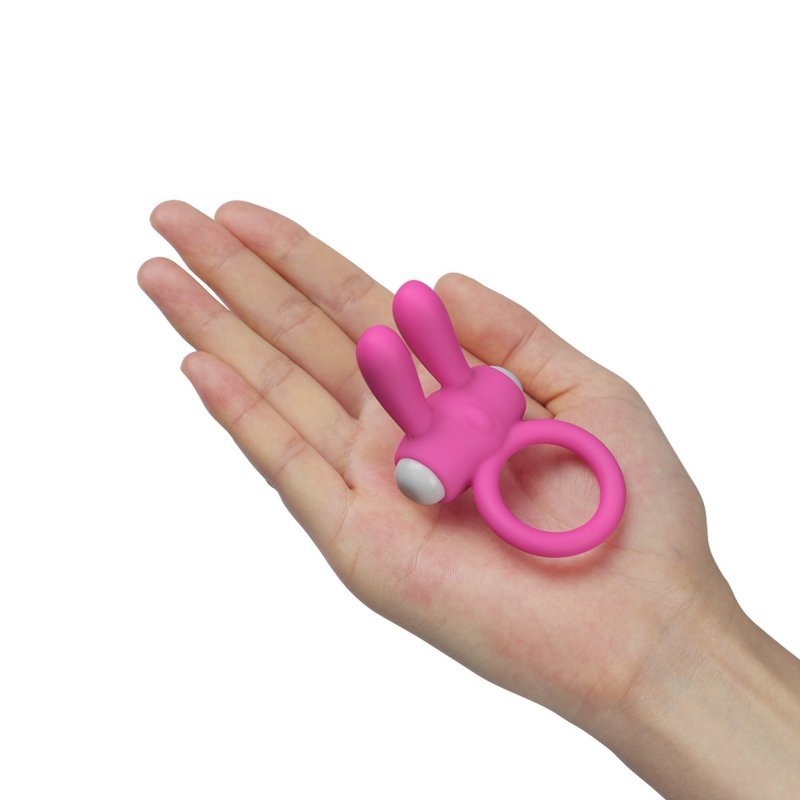 Pierścień na penisa wibracje Power Clit Silicone Cockring Pink