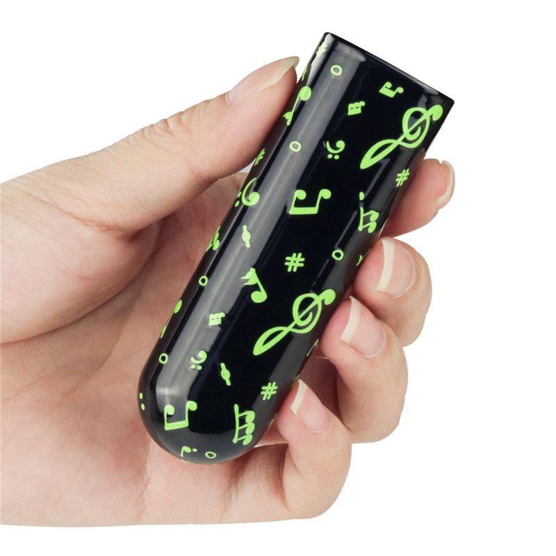 Rechargeable glow-in-the-dark music massager